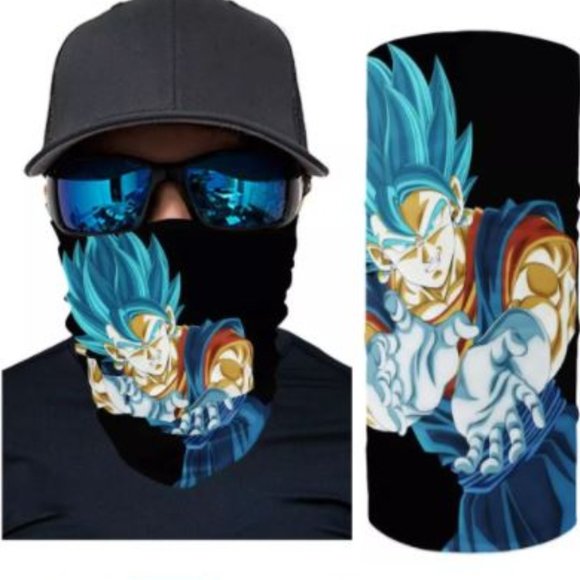 NWOT Dragon Ball Z BLUE Goku Face Gaiter - Picture 1 of 2